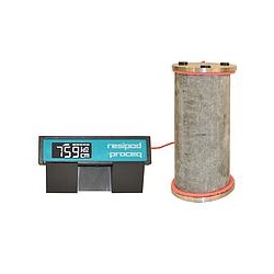 Surface resistivity meter used for concrete testing and calibration