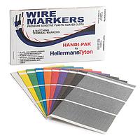HellermannTyton TCWM10 Marker Book Handi-Pak Marker Booklet, (45) 10 NEMA Colors, 1/pkg