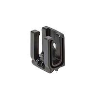 HellermannTyton 151-04157 Cable Tie Mounts Cradle Mount With Screw Attachment, 0.24" Cradle Area, M4 Screw Hole Dia, PA66STHS, Black, 100/Pkg