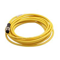 HARTING 21350100517050 Sensor Cables / Actuator Cables M12 A-code 5-pin Straight male to open end, 5m, PVC yellow jacket