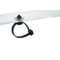 HellermannTyton 156-03370 Cable Ties with Mounts 2-Piece Cable Tie with Oval Fir Tree, Unassembled Set, 15"L, 6.2 x 12.2 mm;6.5 x 12.5 mm;6.5 x 13.0 mm or 7.0 x 12.0 mm Mounting Hole, PA66HIRHSUV, Black, 1000/ctn