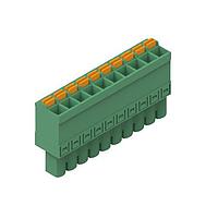 Wurth Elektronik 691304500010 Plugs WR-TBL 5.08mm pitch Monoblock Cable Green Vertical cable entry Plug Screwless Push In 10P