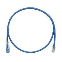 Panduit UTPKCH5MBU Cat 5e Keyed Copper Patch Cord, Cat 5e, Blue UT