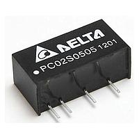 Delta Electronics, Inc. PC02D0505A Isolated DC/DC Converter, +/-5Vout, 1W