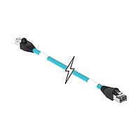 Molex 1201080590 Ethernet Cables / Networking Cables ENET RJ45/RJ45 2PR 12M TPE TEAL