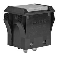 NKK Switches JPL16B-H Pushbutton Switches SPST OFF-ON 16A TV8 GRAY CAP