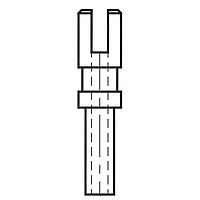 Mill-Max 2107-1-01-44-00-00-07-0 Slotted 300u AG OVER CU