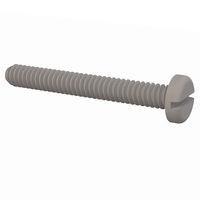 Essentra Components 011024P150 Pan Slotted Pan Slotted Screw, #10-24 Thread, 1 1/2 Lg