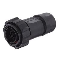 Amphenol SINE Systems RTS6BS18N103P03-TW Connectors Plug, 13 (10+3 Coax) Position, Male, Shell Size 18, Silicone Seal, with Heavy-Duty Coupling Nut