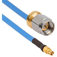 Amphenol SV Microwave FSSMP-085-MSLPSMA-180 RF Cable Assemblies SMP Straight F SMA LowProfile M 18"Cable