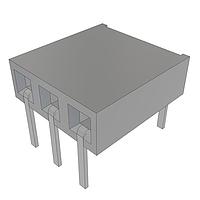 Samtec BCS-103-L-S-HE Sockets Pass-Through Socket Strip, 0.100" pitch