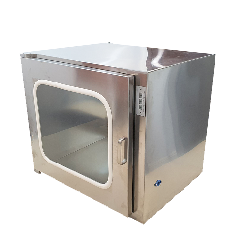 Cleanroom pass box used for material transfer between controlled areas