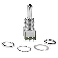 NKK Switches M2033B2B1W01 Toggle Switches ON-OFF-ON .689 LARGE BAT 12MMBUSHING SLD