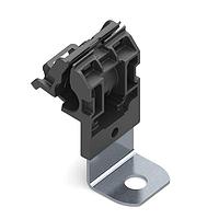 HellermannTyton 151-01935 Ratchet Clamp Ratchet P-Clamp, 0.24 - 0.54" Bundle Dia, 90 Short, 0.26" Hole Dia, PA66HIRHSUV/SS304, Black, 300/ctn