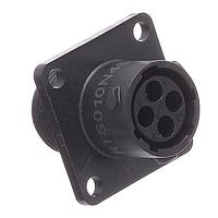 Amphenol SINE Systems RTS010N4S03 Connectors RCP SQ FL 4POS SZ 10 SCKT SEAL