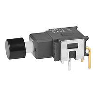 NKK Switches AB11AH-FA Sealed OFF-(ON) SPST RA .201" CAP BLACK