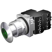 SIEMENS 52PP7G3UB Push-Pull 3POS,MTD,XFR 120V,CHR-GRN,NCXLB-NC,LED