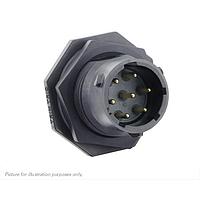 Eaton Souriau-Sunbank UTSX714E7P Receptacles Jam nut receptacle, without backshell, with 7 male solder contacts, IP68/69K in unmated conditions