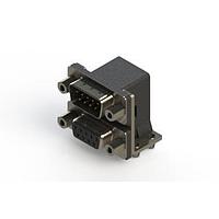 EDAC 663-009-264-043 Dual Port D-Sub Connectors Right-angle Dual Port D-Sub Connector