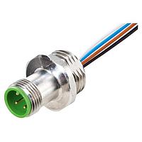 Murrelektronik 7024-13521-9720020 Connectors M12 male receptacle A-cod. FM F&B Pro, wires PP 5x0.34 0,2m