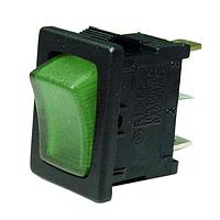 Shin Chin R13-66B-02-BGG-N1 Rocker Switches SPST ILLUM GREEN