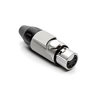 Amphenol Audio AX5F8M-AU Connectors 5P SOCKET F PLUG GLD W GRY MRK SLEEVE