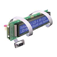 DISPLAY VISIONS EA SER402-NLW Dot Matrix LCD Displays 2x40 Blue-White