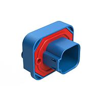 Amphenol SINE Systems AT15-6P2-BM03BLU Connectors Str Flng Mnt PCB Rcp 6POS Tin Cont