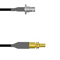 Amphenol Custom Cable Q-0803Q0008008i RF Cable Assemblies BNC-SJB/SMB-SJB RG58 8I