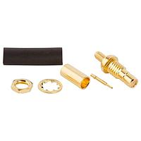 Amphenol RF 142192 Connectors SMB BLKHD JACK 316 DBL BRAID GOLD 3PC