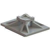 Essentra Components MFTH-2-01A1-M Cable Tie Mounts Cbl Tie Hldr,Adh Mnt,Nat,.50 in Sq