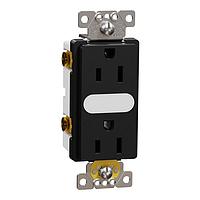 Square D SQR57101BK Sockets TR 15A LIGHTED RECEPTACLE RESI BK