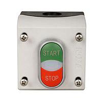 Eaton M22-C1-M11H Pushbutton Control Stations CONTROL ST DBL PB GRN-RED ETCHED 1NO/1NC