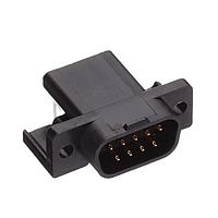 AMP Connectors - TE Connectivity 5745001-3 Plug HDJ PLUG 9P RA 590 PLUG R/A 9P PCB AU