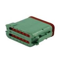 DEUTSCH - TE Connectivity DT06-12SC-CE01 12-Way 12P PLUG, CE01 MOD C Key, Green