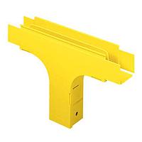 Panduit FVT4X4YL Fitting, Vertical Tee Fitting, Vertical Tee With Hinged Door,