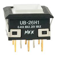 NKK Switches UB26KKG015F Sealed SQ ON-ON GREEN LED SOLDER LUG BODY ONLY