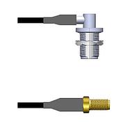 Amphenol Custom Cable Q-1S02Z0008007i RF Cable Assemblies N-RJB/SMA-SJ RG58 7I