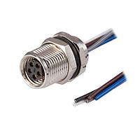 Same Sky (formerly CUI Devices) CDM809-03A-FW-F010-050-67 Straight 3 Pins Panel Mount Wire Front M10 x 0.75 ACoding Screw Copper Alloy IP67