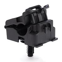 HellermannTyton 156-02616 Cable Mounting & Accessories Fir Tree Mount Ratchet Clamp, 0.24 - 0.54" Bundle Dia, FT6.5LG, PA66HIRHSUV, Black, 250/ctn