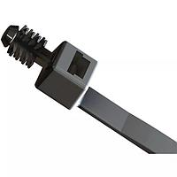 Essentra Components WITBH-50R-HS Fir Tree Cable Tie,Blind Hole Mnt,Blk,50Lb