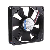 ebm-papst 4414F/2M Axial Fan DC Tubeaxial Fan, 119x119x25mm, 24VDC, 3.2W, 38dBA, Ball, 3 Lead Wires, Tach