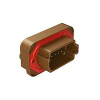 Amphenol SINE Systems AT15-12PD-BM03 Connectors Str Flng Mnt PCB Rcp 12POS Brw Tin Cont