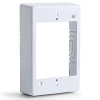 HellermannTyton TSRW-JB1 Wire Ducting & Raceways Single Gang Junction Box, 1-1/4" Deep, PVC, White, 1/bg