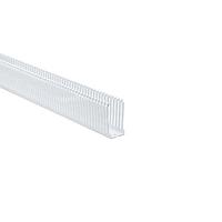 HellermannTyton 184-15301 High Density Slotted Wall Wiring Duct High Density Slotted Wall Wiring Duct, 1.5" x 3", Adhesive, PVC, White, 120ft/Carton