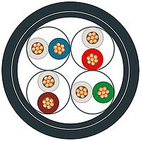 SIEMENS 6XV18782T Train Cable IE TP TRAIN CABLE 4X2 CAT7, BY THE METER