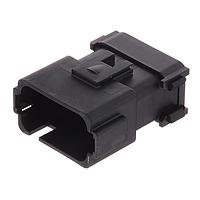 Amphenol SINE Systems AT16-15PE-K003 Connectors 15 Position Receptacle, Pin, Keyed E, End Cap, Reduced Diameter Seal, Black