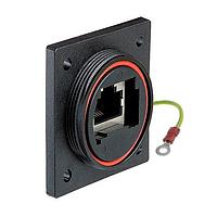 Bulgin PX0890/E Circular Flang Mnt Conn CAT6a Shld Coup Earth Wir