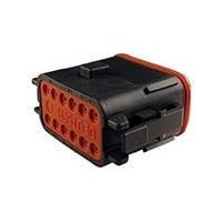 DEUTSCH - TE Connectivity DT06-12SB-CE06 12-Way 12P DT PLG ASM KEY B E SEAL ENH RET