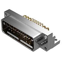 Amphenol Positronic SMSA069-MA48C-T7B1 Connectors SM Series 37 Position Pin (Male) Solder Tail Mounting Bracket Nickel